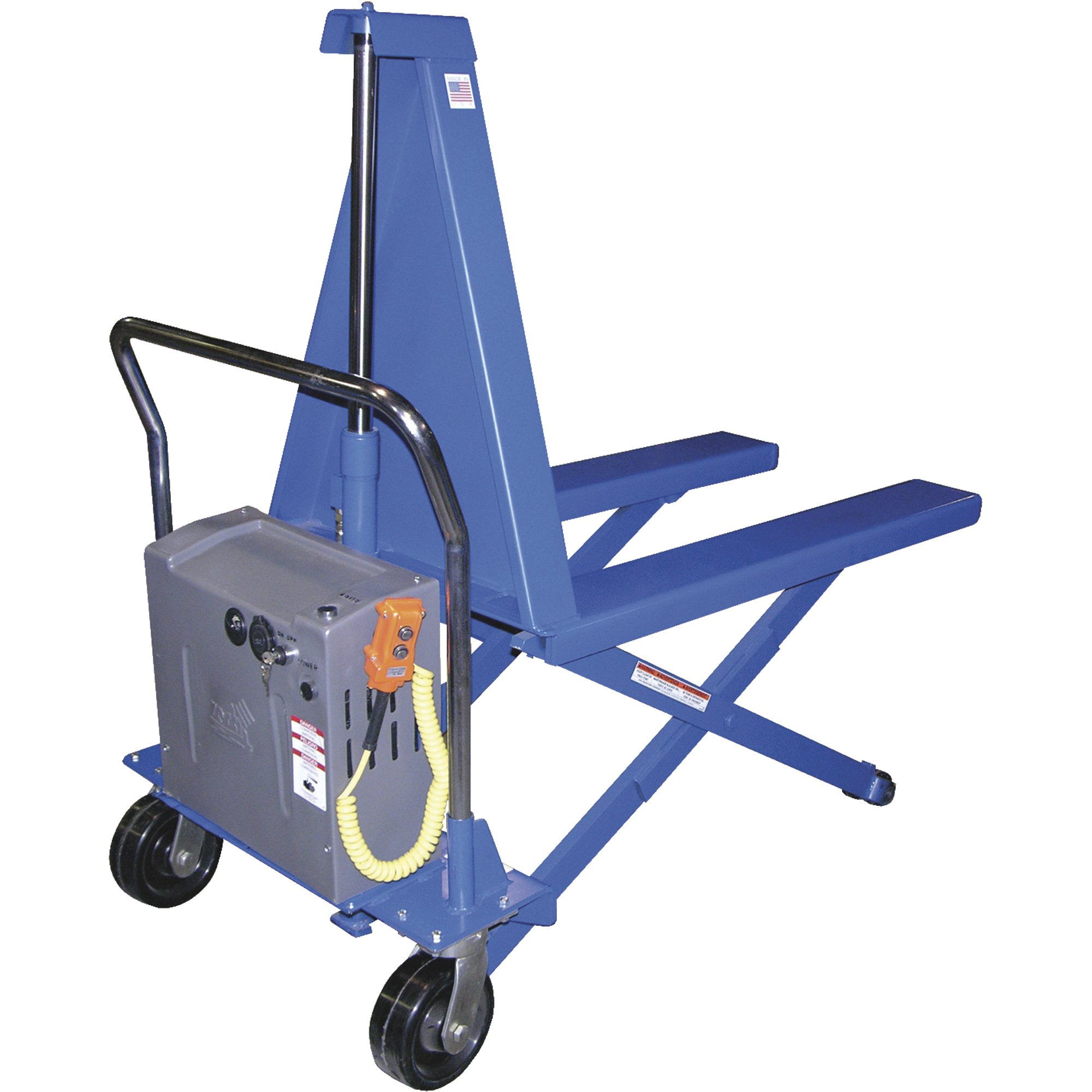 Vestil DC Powered High-Rise Lift Truck